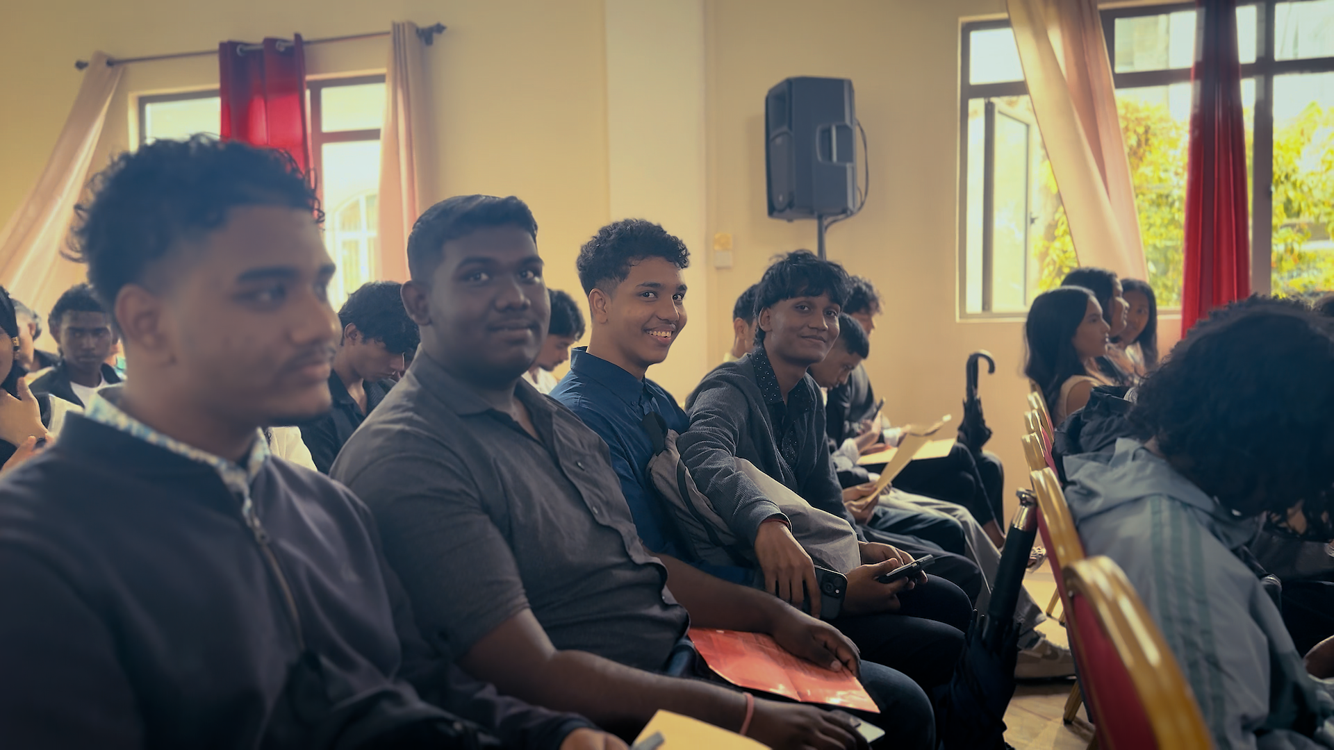Students attending an ITET event